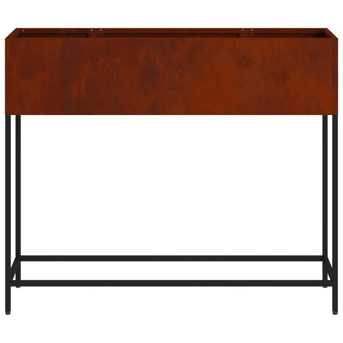 Ghiveci ridicat pentru grădină Ruginit 100 x 26 x 82 cm WALTI