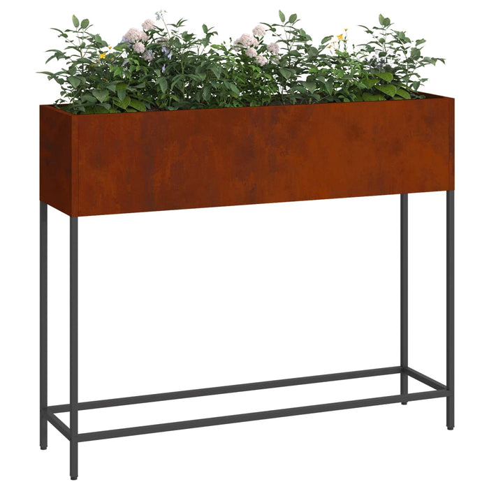 Ghiveci ridicat pentru grădină Ruginit 100 x 26 x 82 cm WALTI