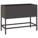 Ghiveci ridicat pentru grădină Negru 60 x 26 x 45 cm Oțel - WALTI WALTI