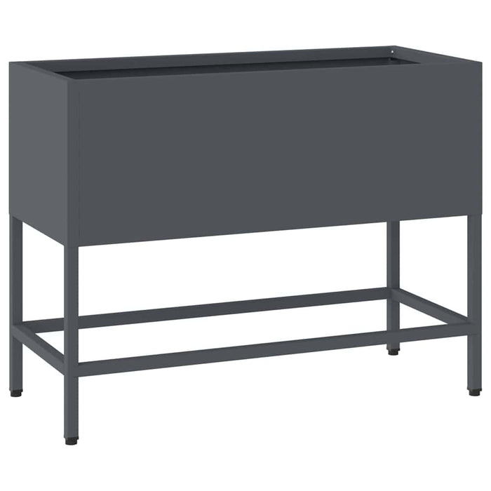 Ghiveci ridicat pentru grădină Antracit 60 x 26 x 45 cm Oțel - WALTI WALTI