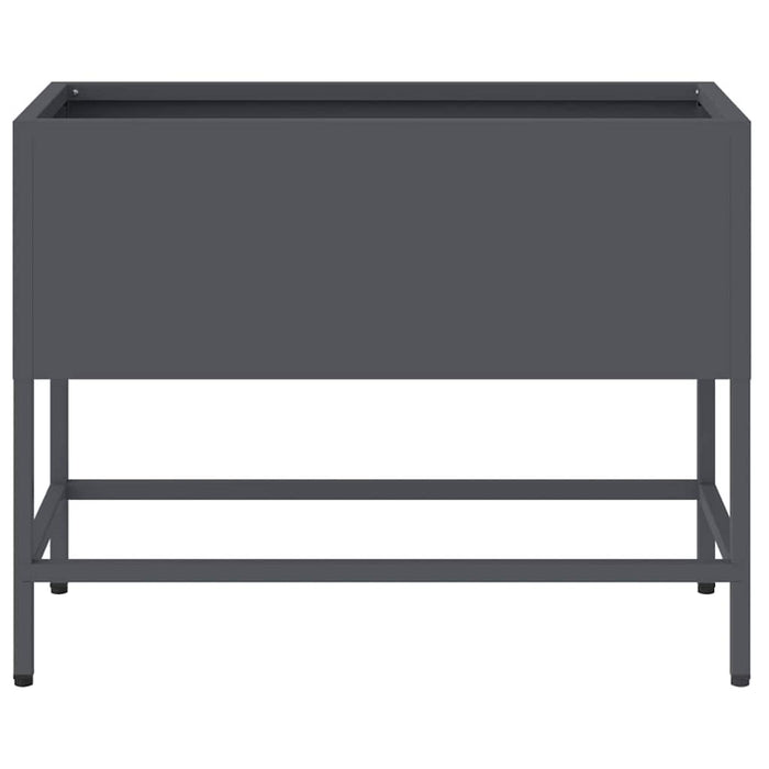 Ghiveci ridicat pentru grădină Antracit 60 x 26 x 45 cm Oțel - WALTI WALTI