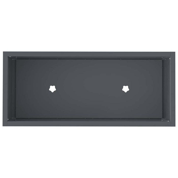 Ghiveci ridicat pentru grădină Antracit 60 x 26 x 45 cm Oțel - WALTI WALTI