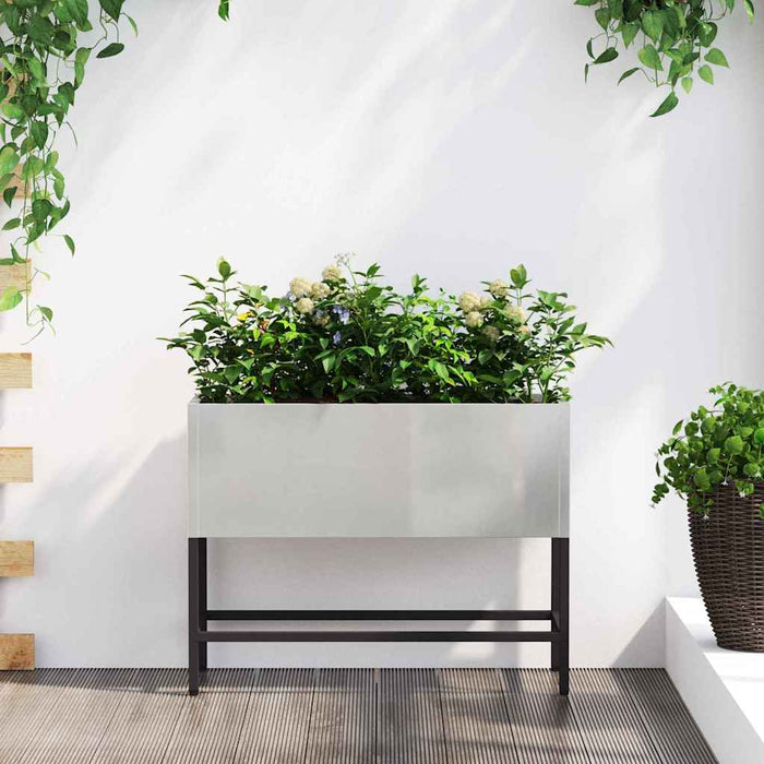 Ghiveci ridicat pentru grădină Argintiu 60 x 26 x 45 cm WALTI