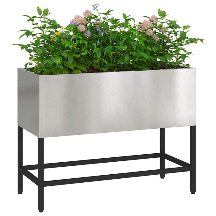 Ghiveci ridicat pentru grădină Argintiu 60 x 26 x 45 cm WALTI