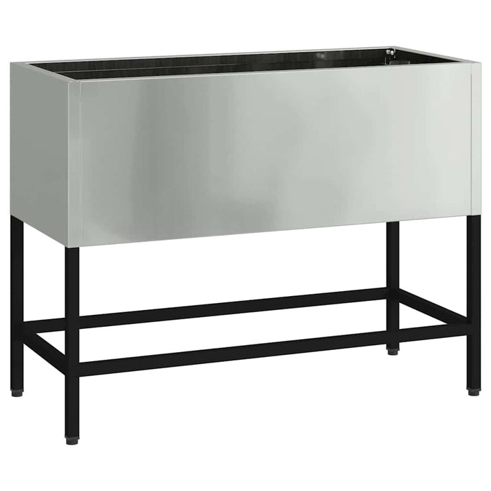 Ghiveci ridicat pentru grădină Argintiu 60 x 26 x 45 cm - WALTI WALTI