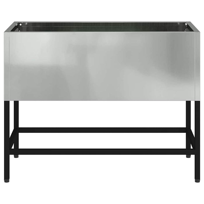 Ghiveci ridicat pentru grădină Argintiu 60 x 26 x 45 cm - WALTI WALTI
