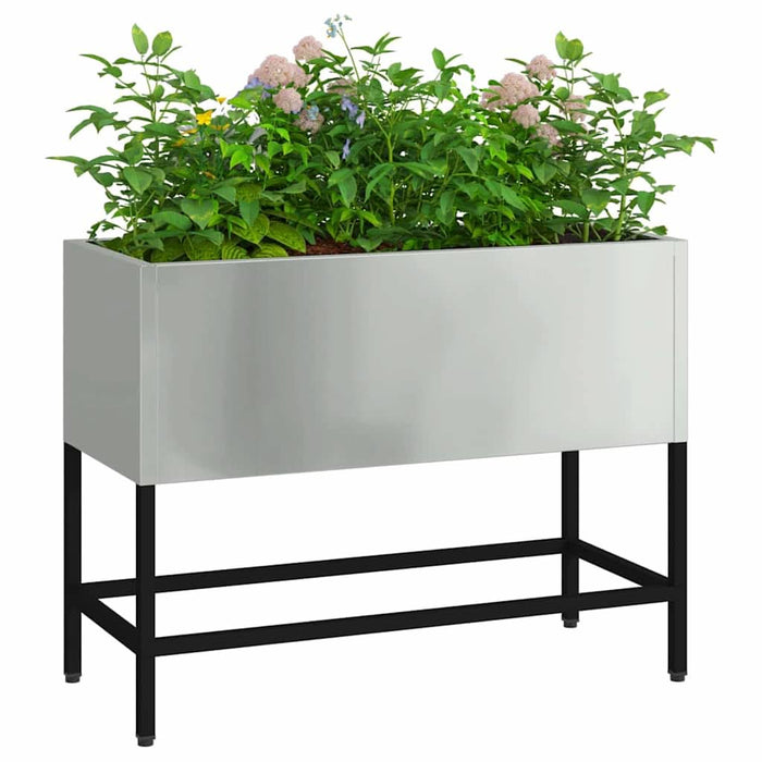 Ghiveci ridicat pentru grădină Argintiu 60 x 26 x 45 cm - WALTI WALTI