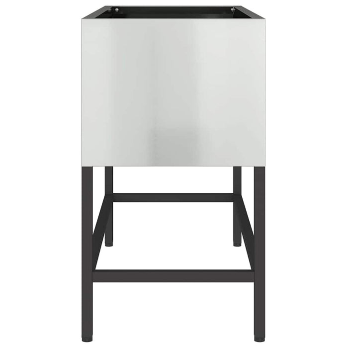 Ghiveci ridicat pentru grădină Argintiu 60 x 26 x 45 cm - WALTI WALTI