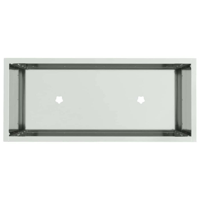 Ghiveci ridicat pentru grădină Argintiu 60 x 26 x 45 cm - WALTI WALTI