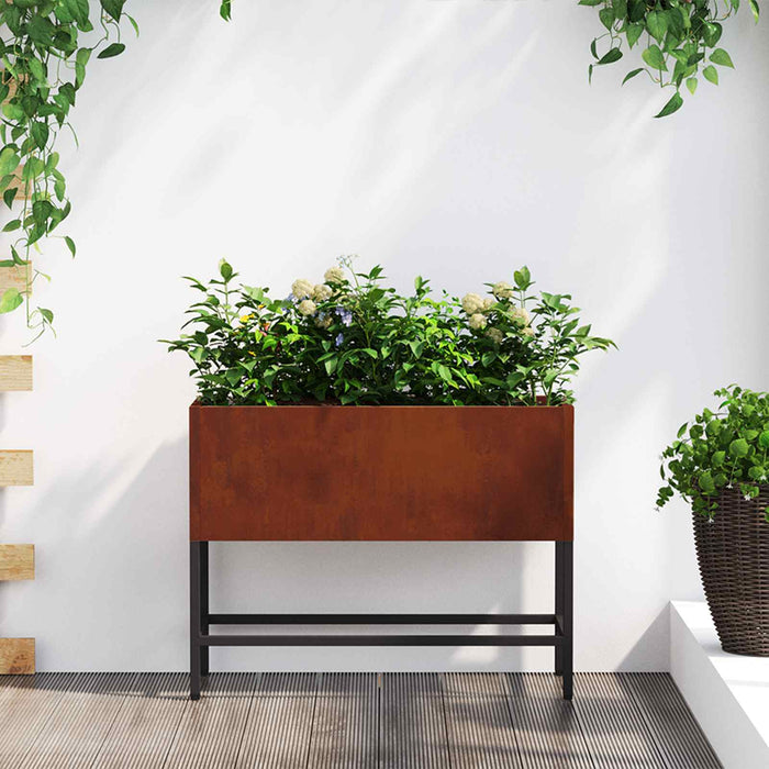 Ghiveci ridicat pentru grădină Ruginit 60 x 26 x 45 cm - WALTI WALTI