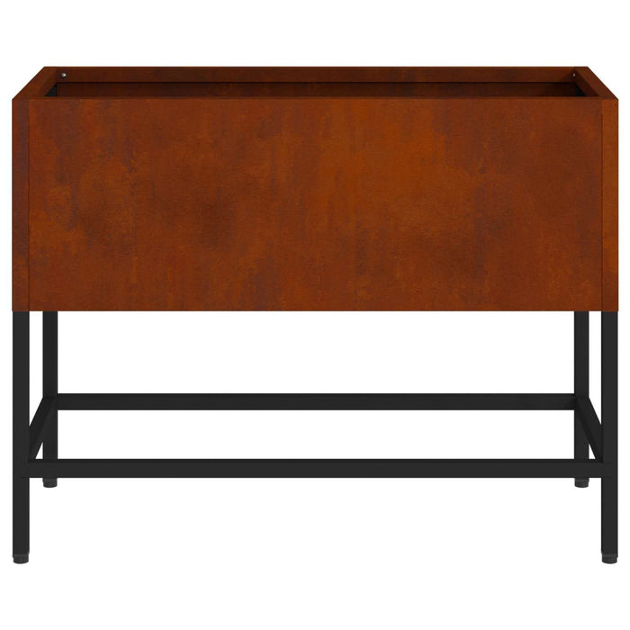 Ghiveci ridicat pentru grădină Ruginit 60 x 26 x 45 cm - WALTI WALTI