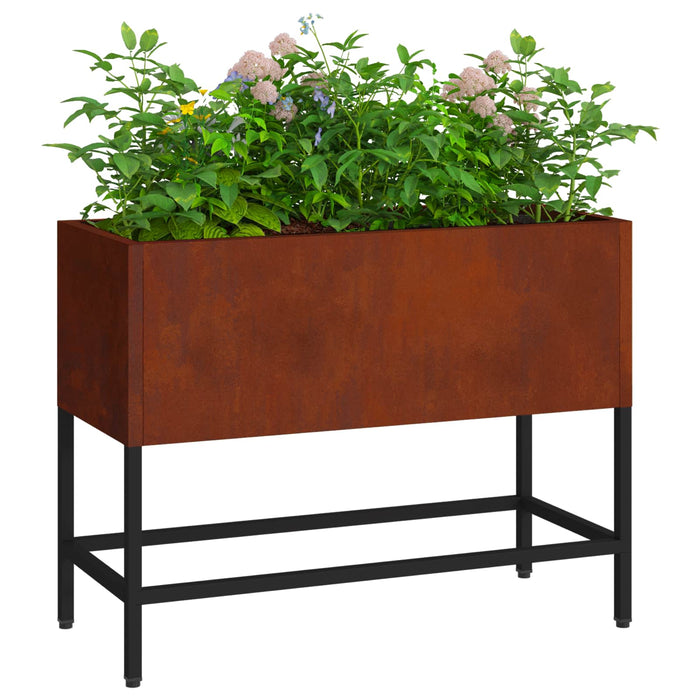 Ghiveci ridicat pentru grădină Ruginit 60 x 26 x 45 cm - WALTI WALTI