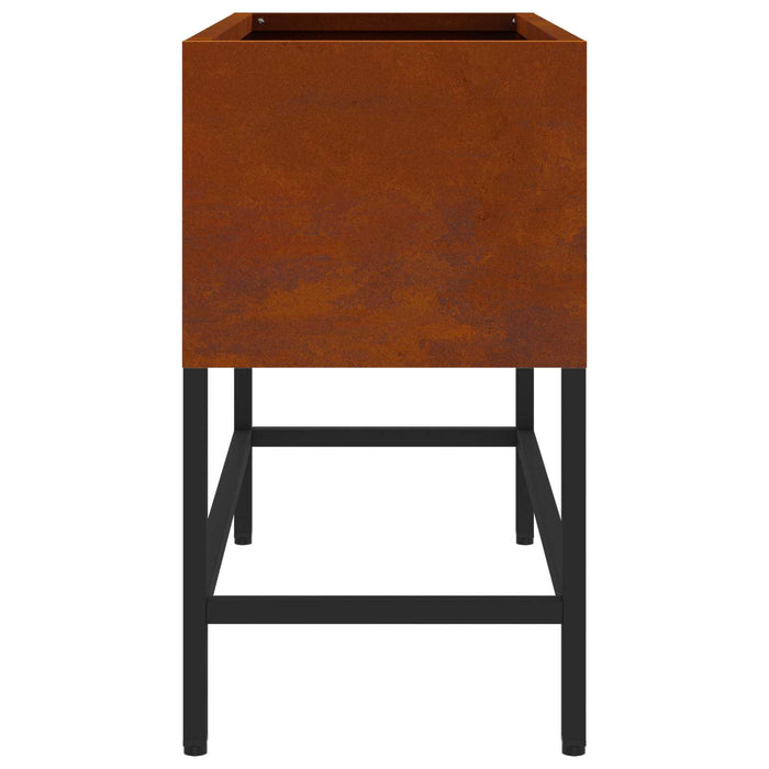 Ghiveci ridicat pentru grădină Ruginit 60 x 26 x 45 cm - WALTI WALTI