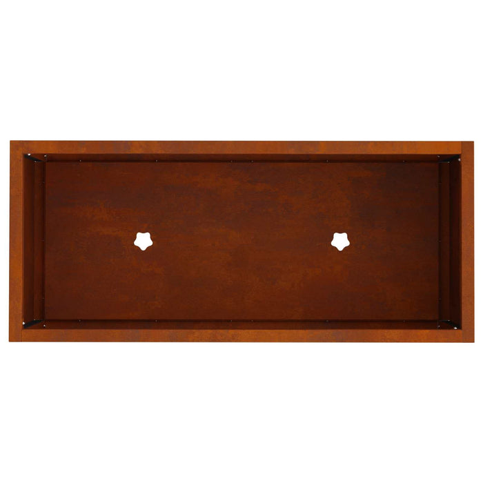 Ghiveci ridicat pentru grădină Ruginit 60 x 26 x 45 cm - WALTI WALTI