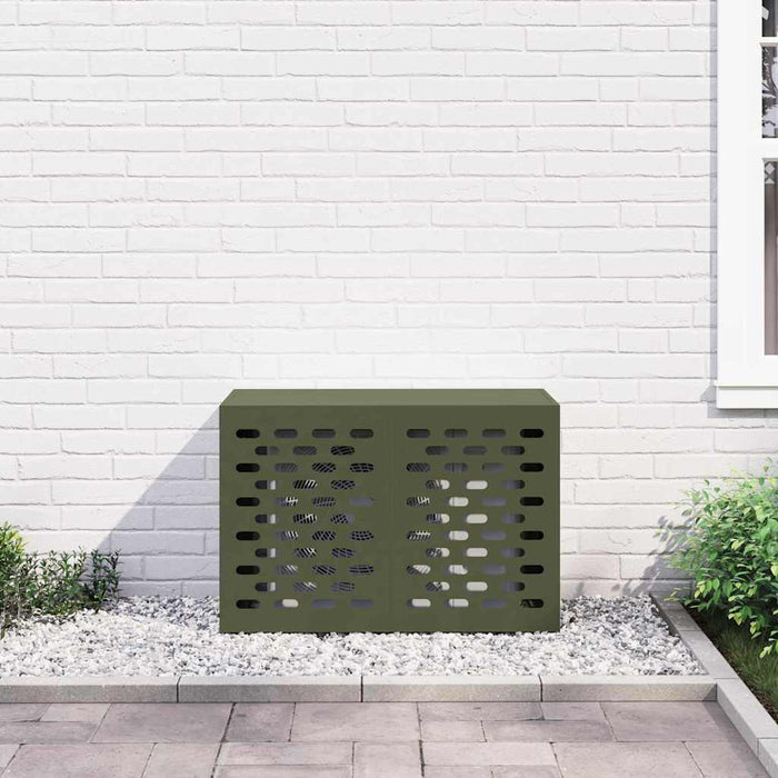 Husă pentru aer condiționat Olivengrønn 90 x 40 x 60 cm Oțel - WALTI WALTI