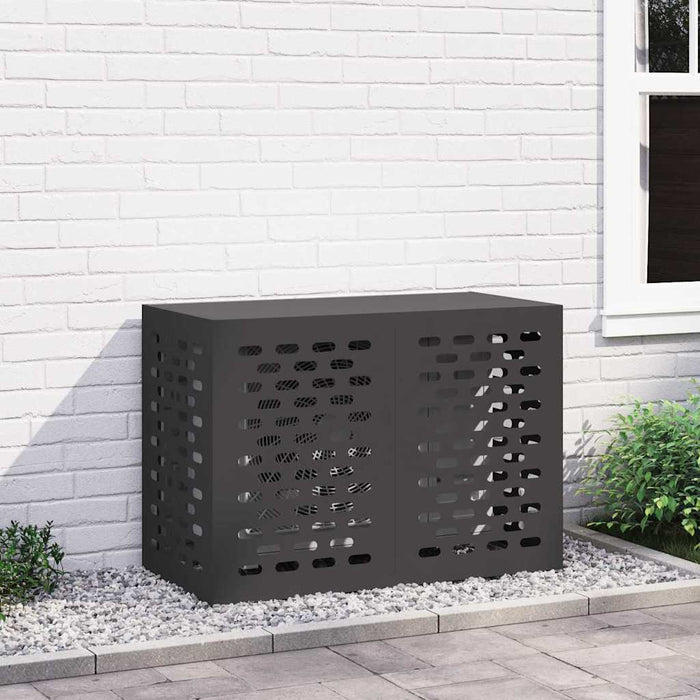 Husă pentru aer condiționat Negru 100 x 50 x 70 cm Oțel - WALTI WALTI