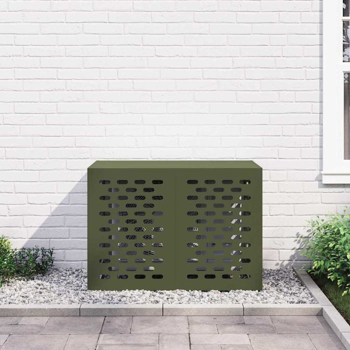 Husă pentru aer condiționat Olivengrønn 100 x 50 x 70 cm Oțel - WALTI WALTI