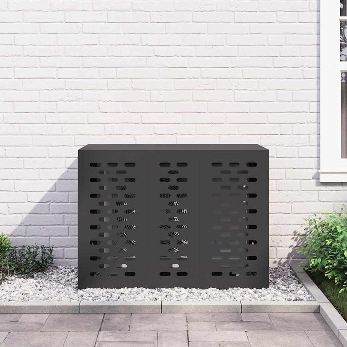 Husă pentru aer condiționat Negru 110 x 50 x 80 cm Oțel - WALTI WALTI