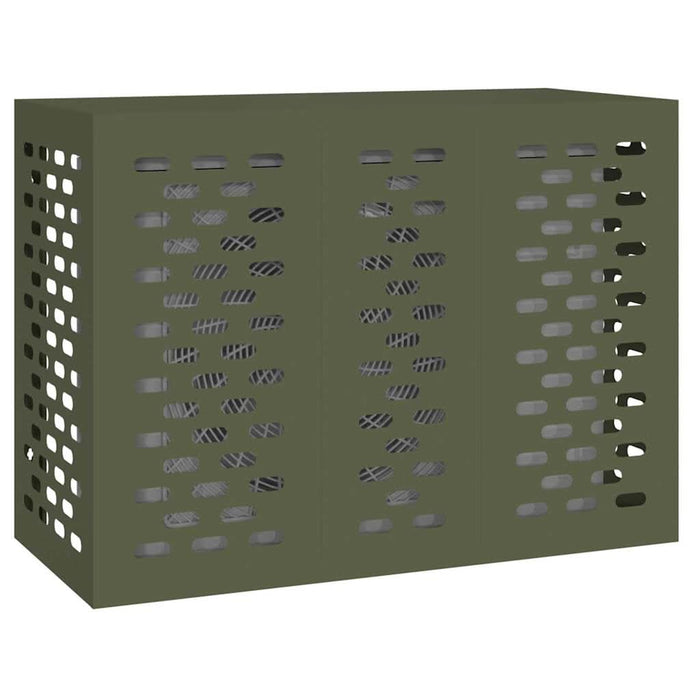 Husă pentru aer condiționat Olivengrønn 110 x 50 x 80 cm Oțel - WALTI WALTI