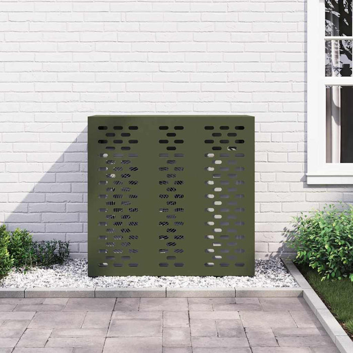 Husă pentru aer condiționat Olivengrønn 110 x 50 x 105 cm Oțel - WALTI WALTI