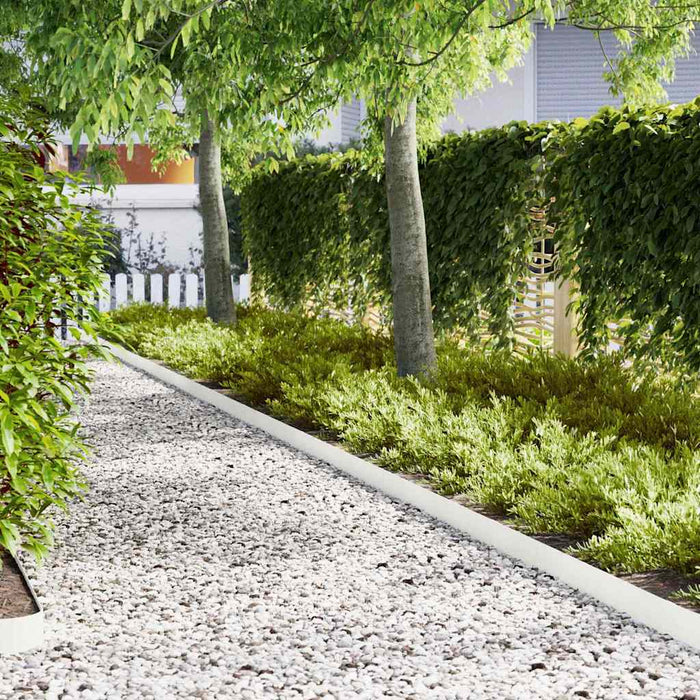 Margine pentru gazon 20 pcs Alb 100 x 0.05 x 20 cm - WALTI WALTI