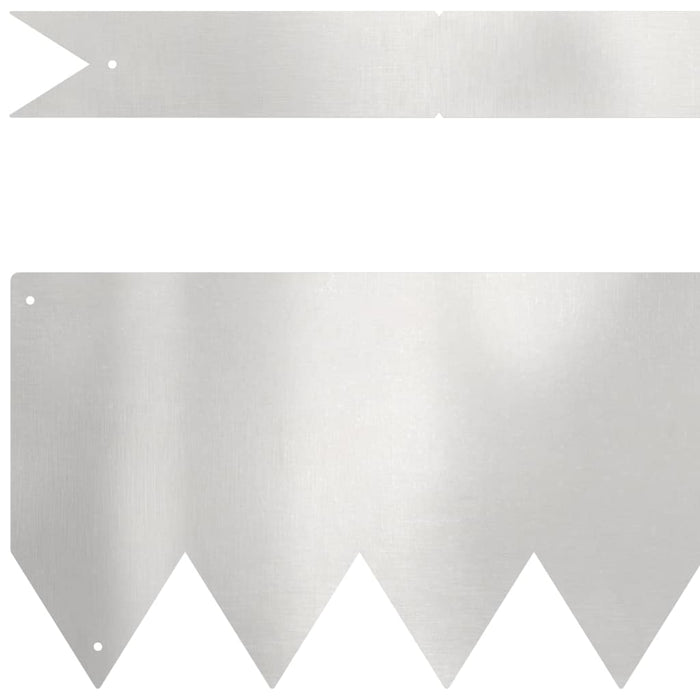Margine pentru gazon 10 pcs Argintiu 100 x 0.05 x 20 cm - WALTI WALTI