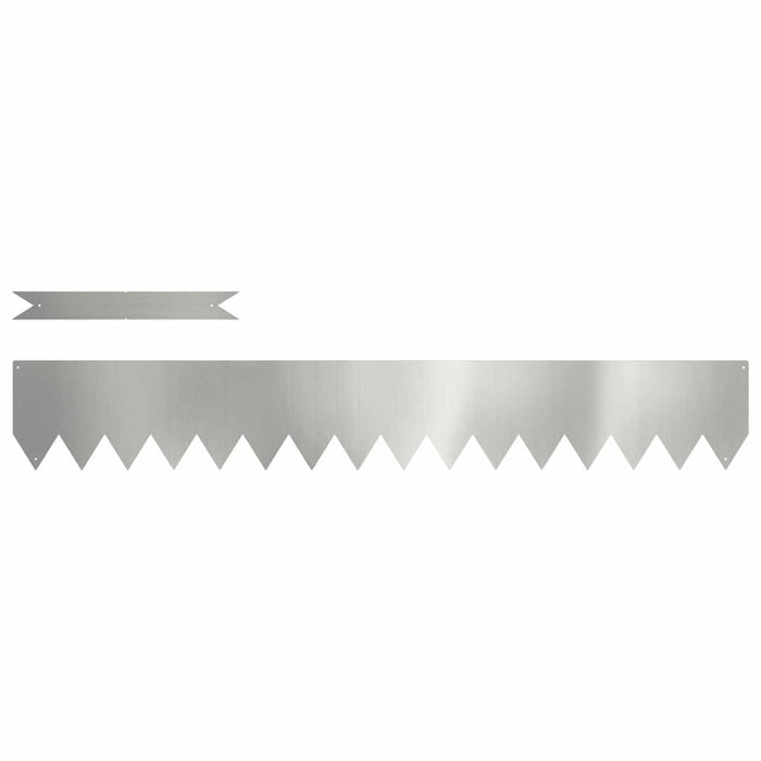 Margine pentru gazon 20 pcs Argintiu 100 x 0.05 x 20 cm - WALTI WALTI