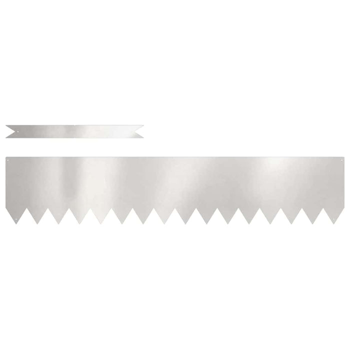 Margine pentru gazon 10 pcs Argintiu 100 x 0.05 x 20 cm - WALTI WALTI