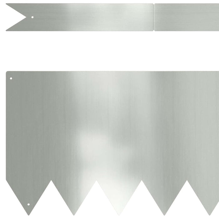 Margine pentru gazon 20 pcs Argintiu 100 x 0.05 x 20 cm - WALTI WALTI