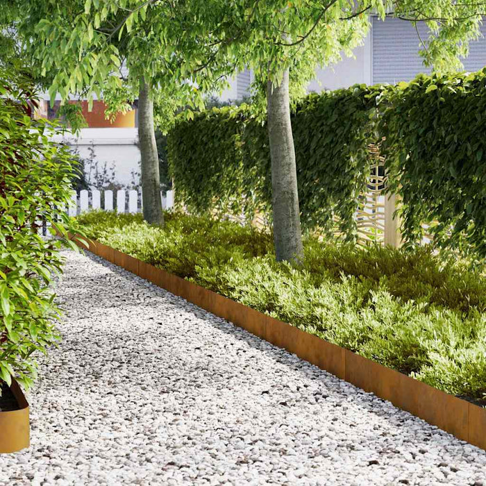 Margine pentru gazon 10 pcs Maro 100 x 0.05 x 20 cm - WALTI WALTI