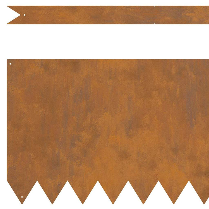 Margine pentru gazon 10 pcs Maro 100 x 0.05 x 20 cm - WALTI WALTI