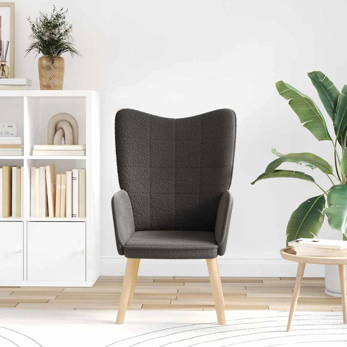Fotoliu de relaxare Gri închis 62 x 67 x 95.5 cm țesătură - WALTI WALTI