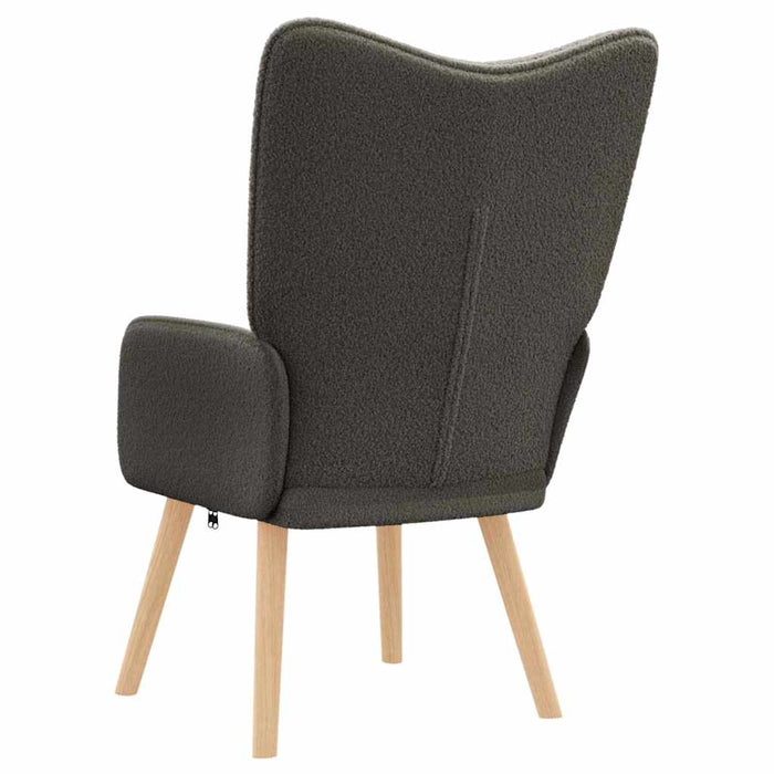 Fotoliu de relaxare Gri închis 62 x 67 x 95.5 cm țesătură - WALTI WALTI