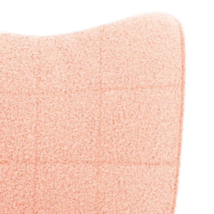 Fotoliu de relaxare, roz, material similar lână - WALTI WALTI