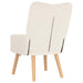 fotoliu Crem 63 x 67 x 94 cm Țesătură de Oaie și Plywood - WALTI WALTI