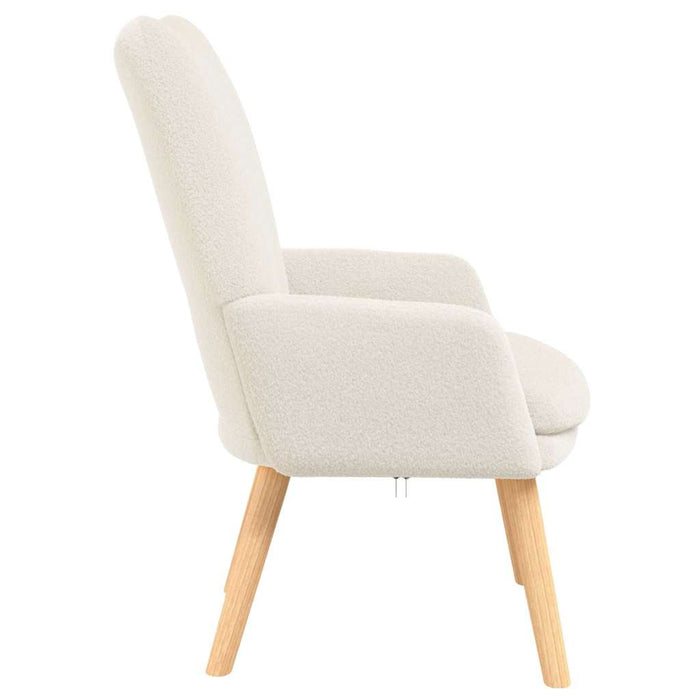 fotoliu Crem 63 x 67 x 94 cm Țesătură de Oaie și Plywood - WALTI WALTI