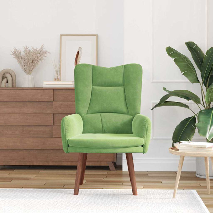 fotoliu Verde deschis 63 x 67 x 94 cm Catifea - WALTI WALTI