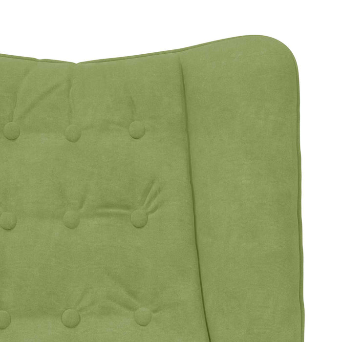 fotoliu Verde deschis 63 x 67 x 94 cm Catifea WALTI