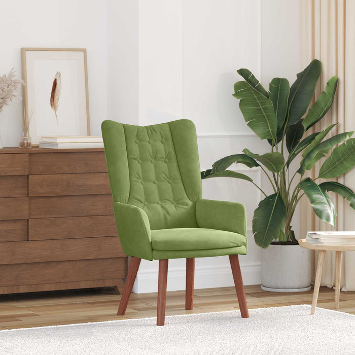 fotoliu Verde deschis 63 x 67 x 94 cm Catifea WALTI
