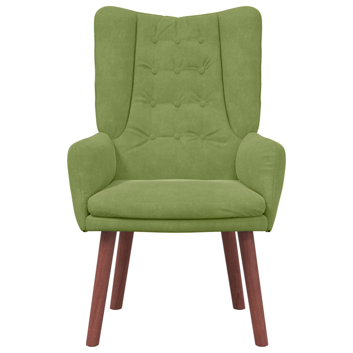 fotoliu Verde deschis 63 x 67 x 94 cm Catifea WALTI