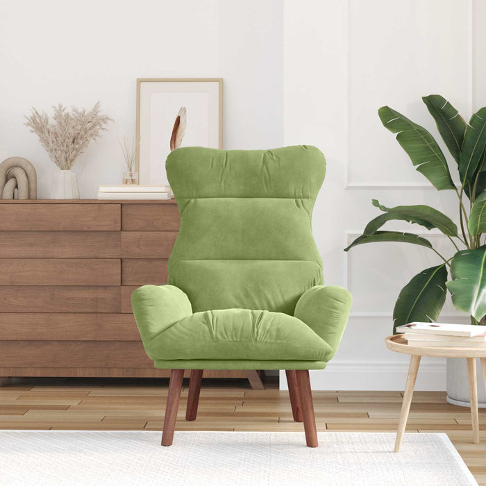 fotoliu Verde deschis 69 x 74 x 93 cm Catifea WALTI
