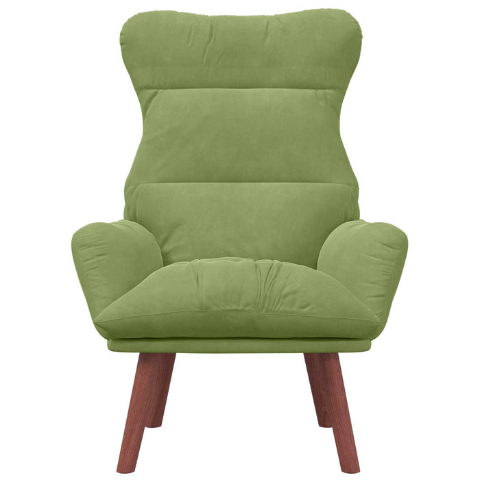 fotoliu Verde deschis 69 x 74 x 93 cm Catifea WALTI