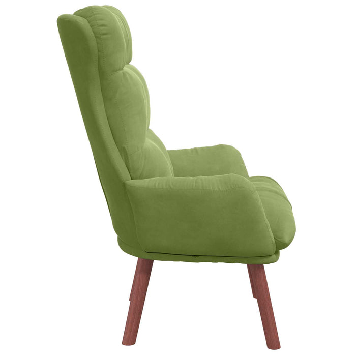 fotoliu Verde deschis 69 x 74 x 93 cm Catifea WALTI