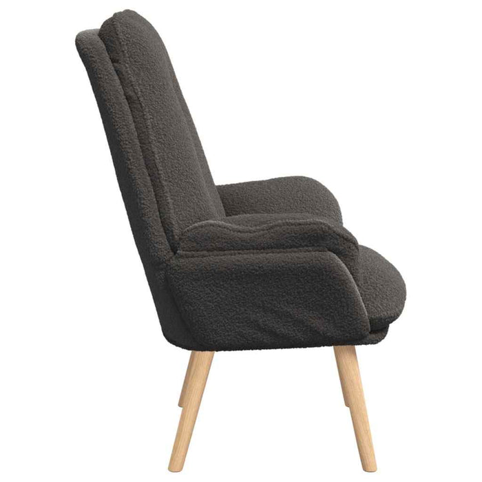 Fotoliu de relaxare Gri închis 69 x 74 x 93 cm țesătură - WALTI WALTI