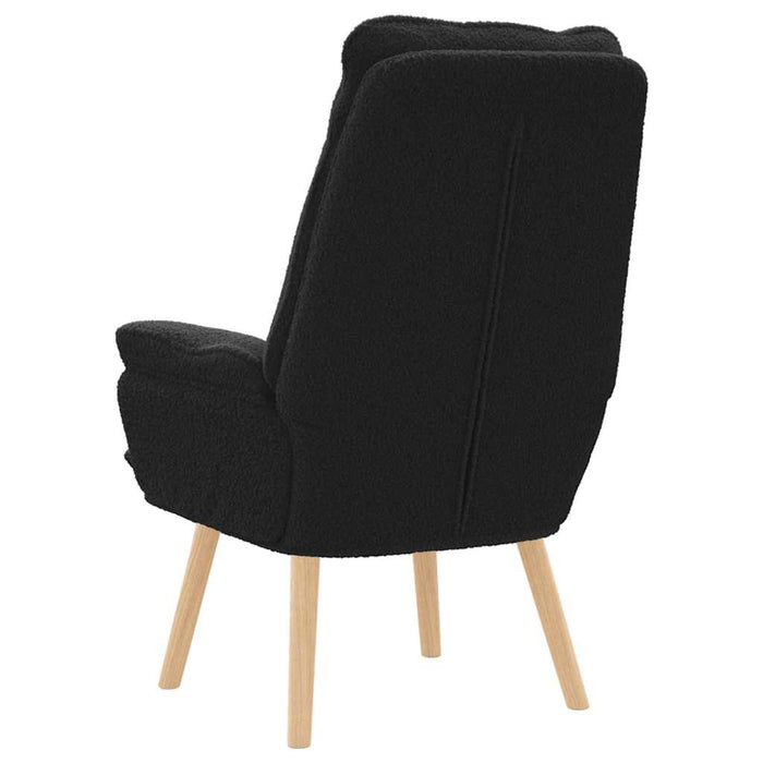 Fotoliu de relaxare Negru 69 x 74 x 93 cm țesătură - WALTI WALTI