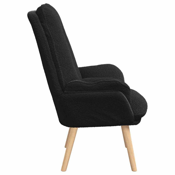 Fotoliu de relaxare Negru 69 x 74 x 93 cm țesătură - WALTI WALTI