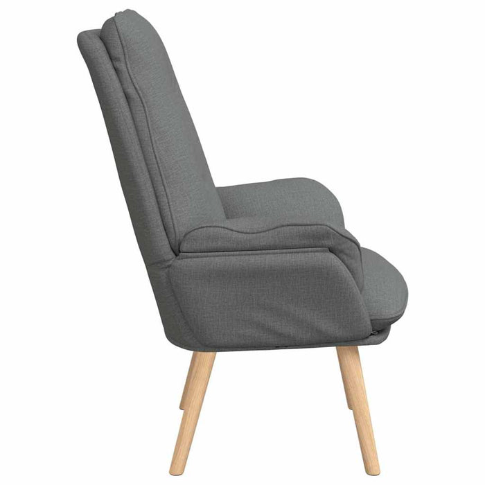 Fotoliu de relaxare Gri închis 69 x 74 x 93 cm țesătură - WALTI WALTI