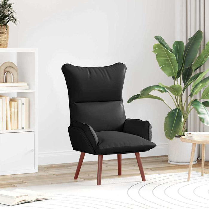 Fotoliu de relaxare Negru 69 x 74 x 93 cm Piele artificială - WALTI WALTI
