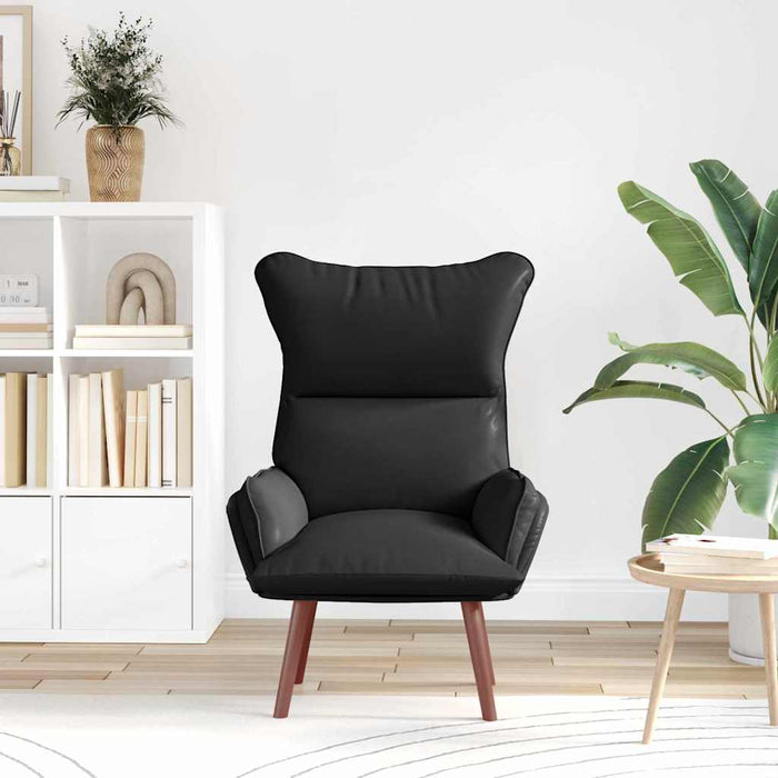 Fotoliu de relaxare Negru 69 x 74 x 93 cm Piele artificială - WALTI WALTI