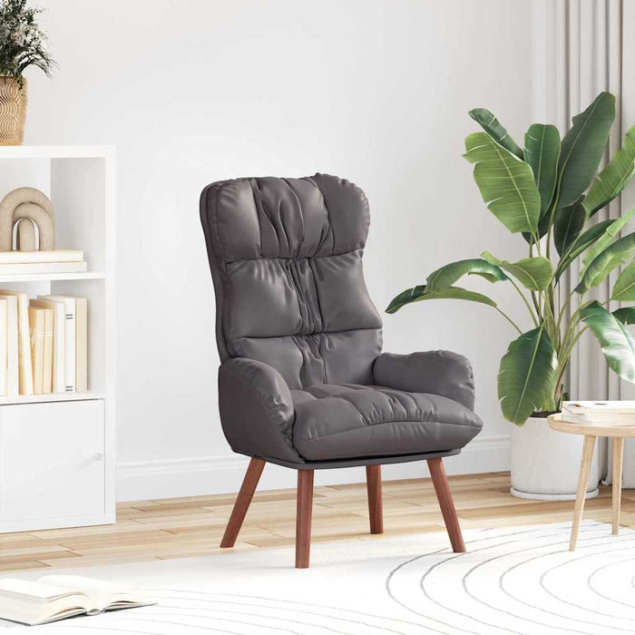 fotoliu Gri 69 x 74 x 93 cm Piele artificiala WALTI